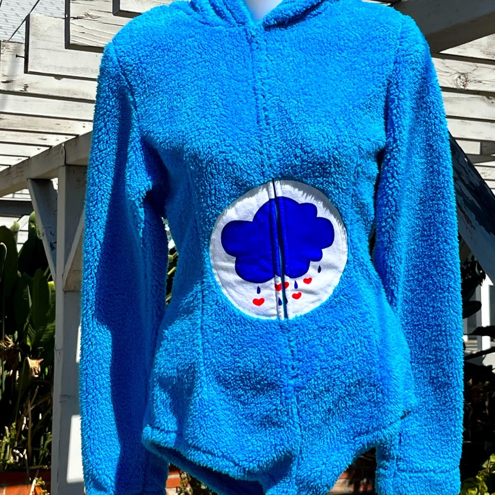 Grump Bear Care Bears ™ Womens Adult Romper Size Small- Halloween Costume or PJs